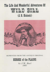 The Life & Wonderful Adventures of Wild Bill (J.B. Hickok). vist0013 front cover mini